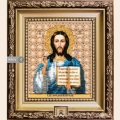 Набор для вышивания бисером ЧАРИВНА МИТЬ "Икона Господа Иисуса Христа" 